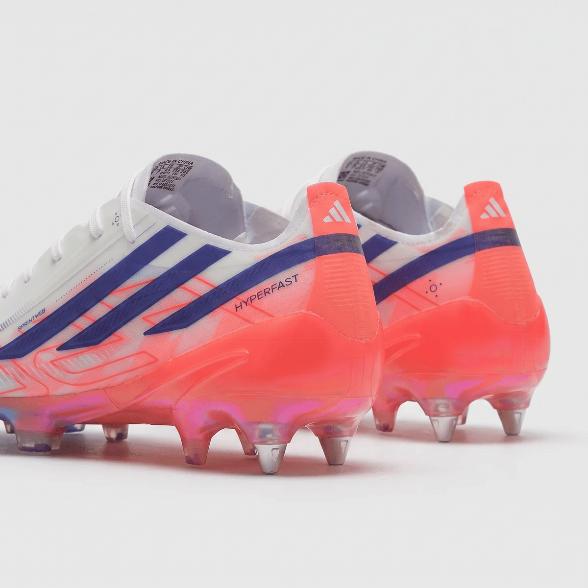 F50 Hyperfast FG White / Hyper Red / Blue