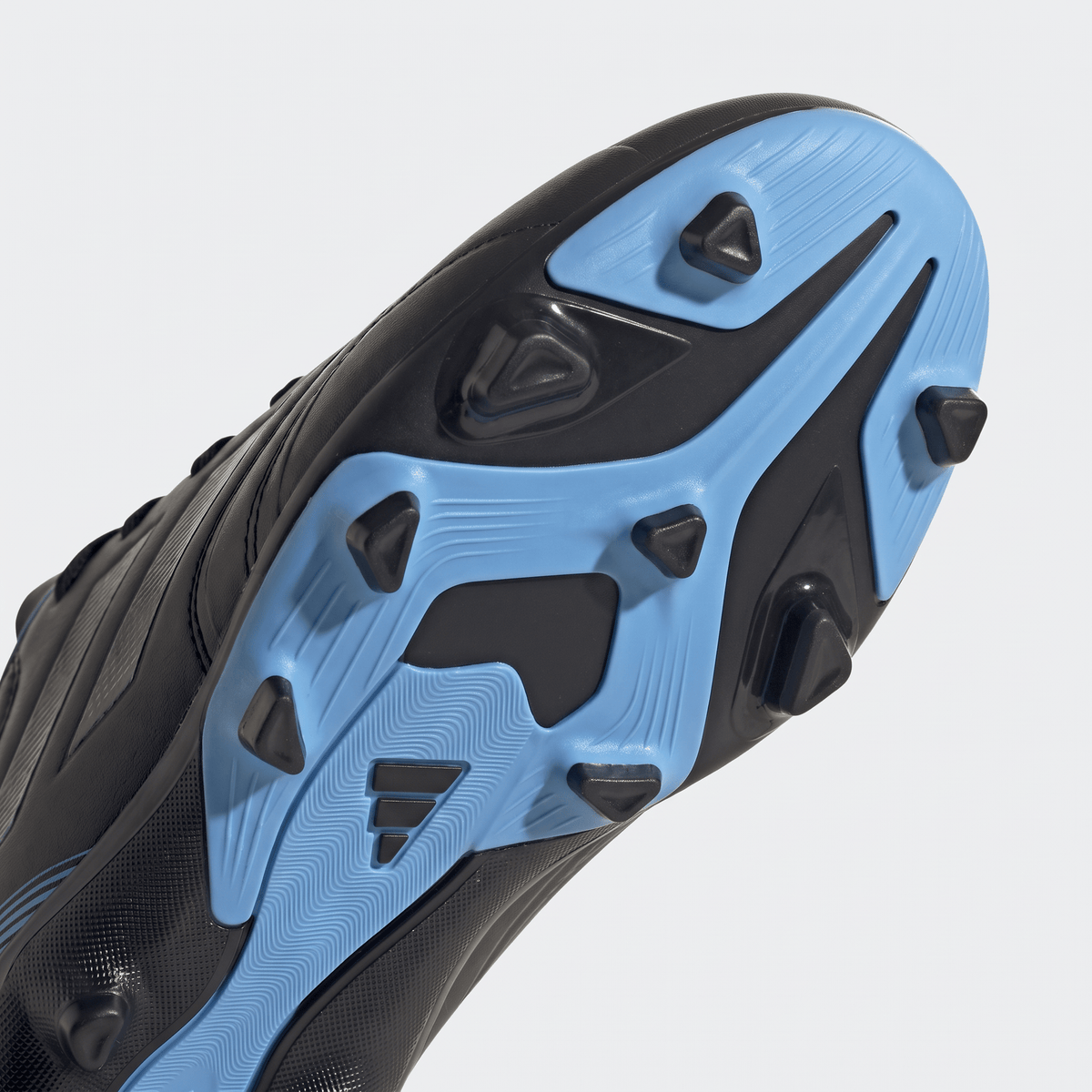 F50 Hyperfast Club Velcro Flexible Ground Core Black / Lucid Ray Blue