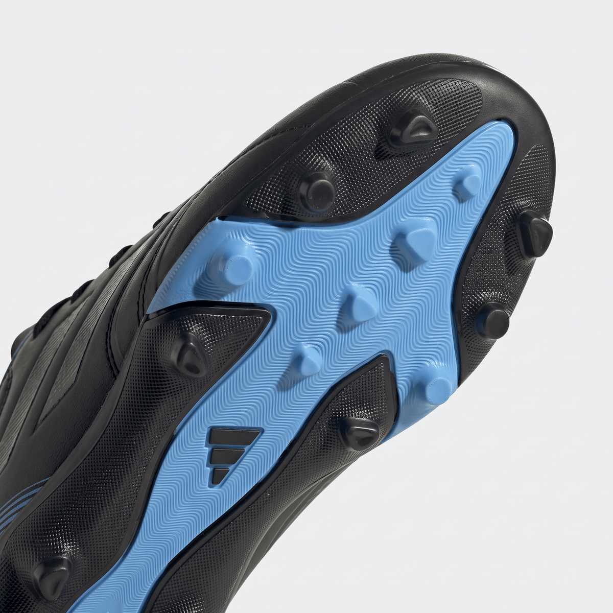 F50 Hyperfast Club Velcro Firm Ground Core Black / Lucid Ray Blue
