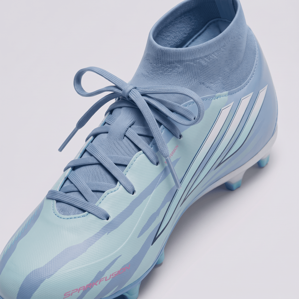 F50 Sparkfusion League Mid Cut Semi Blue Burst / Almost Blue / Dusky Petrol