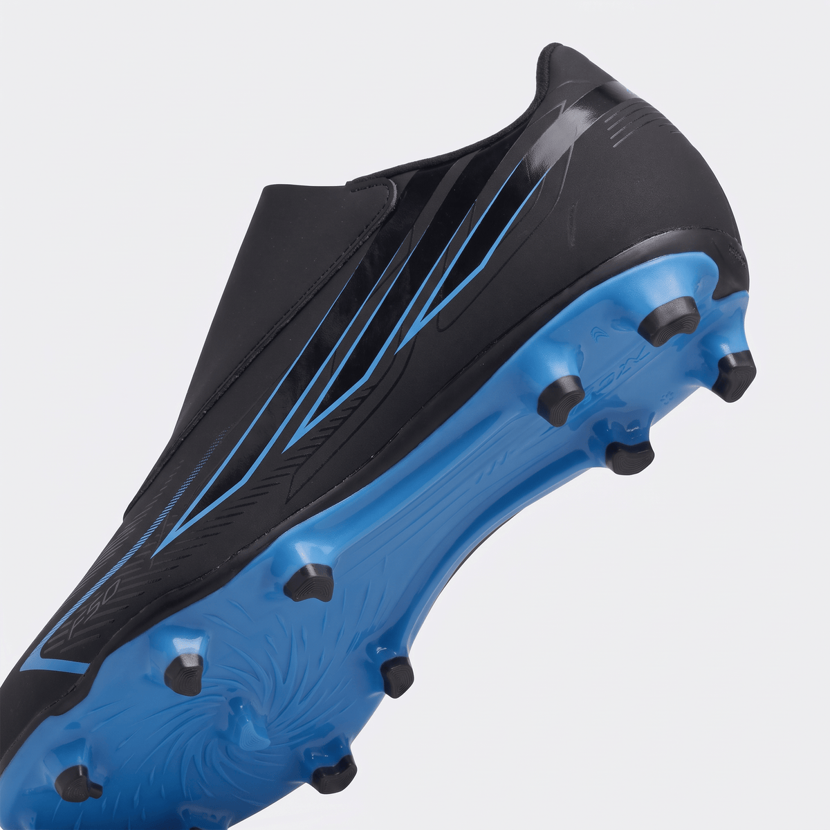 F50 Hyperfast Club Velcro Flexible Ground Core Black / Lucid Ray Blue