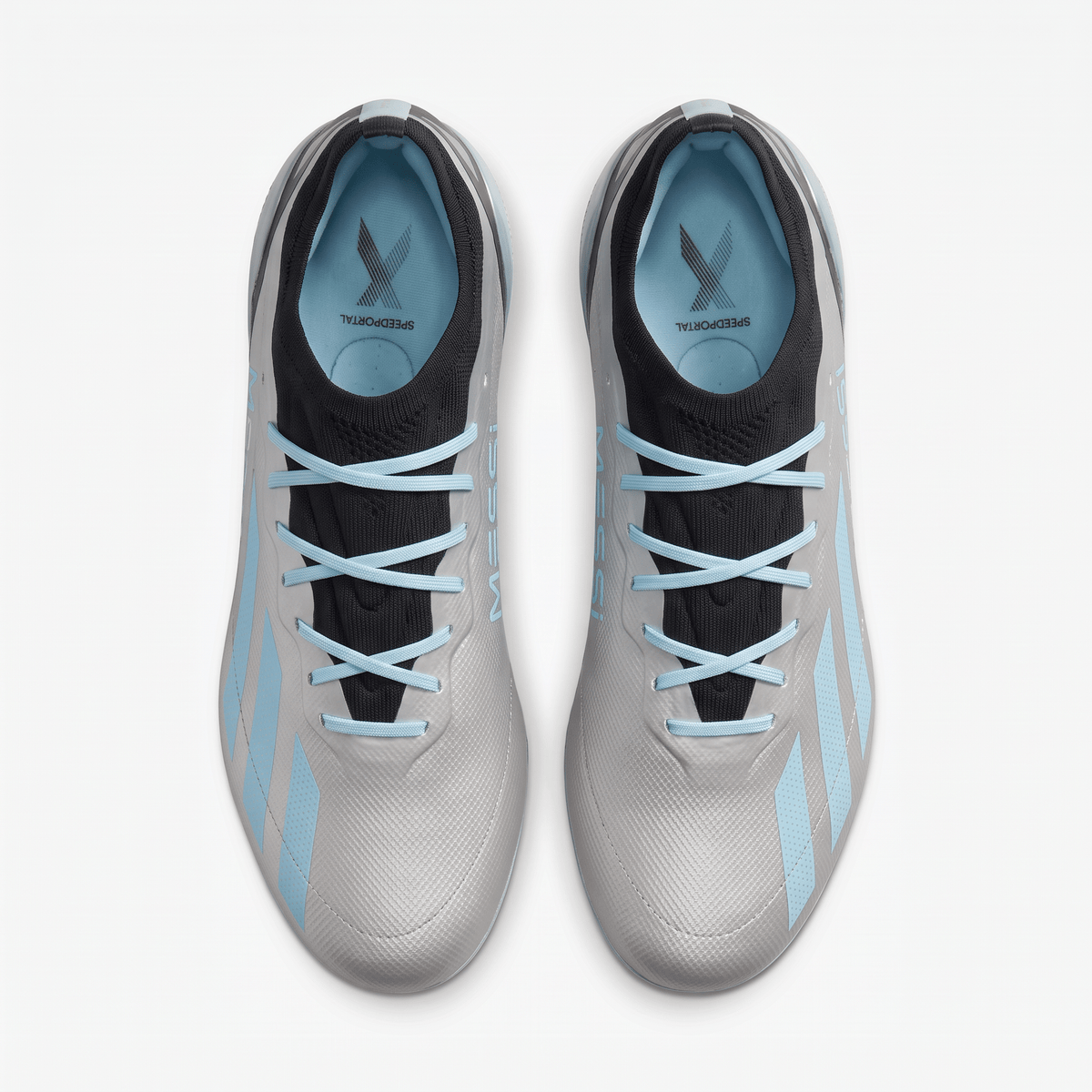 X Crazyfast.1 FG Silver Metallic / Bliss Blue / Core Black
