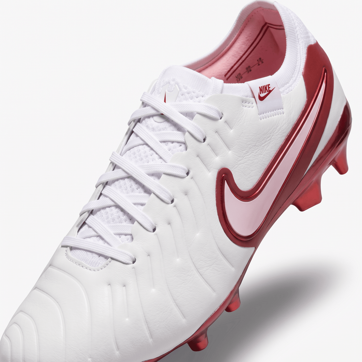 Tiempo Legend 10 FG White / Metallic Crimson / Light Pink