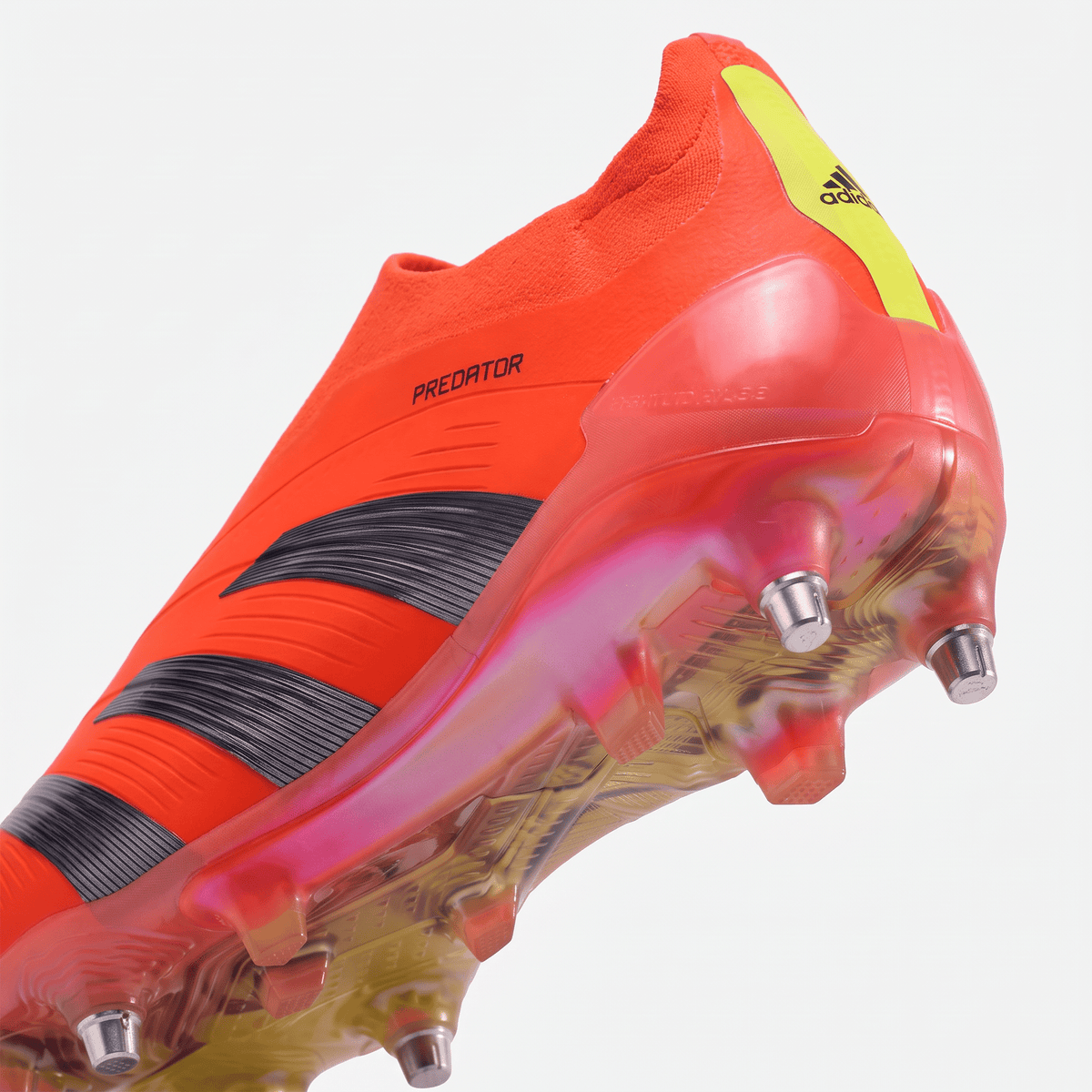Predator 24 Laceless FG Red / Black / Team Solar Yellow