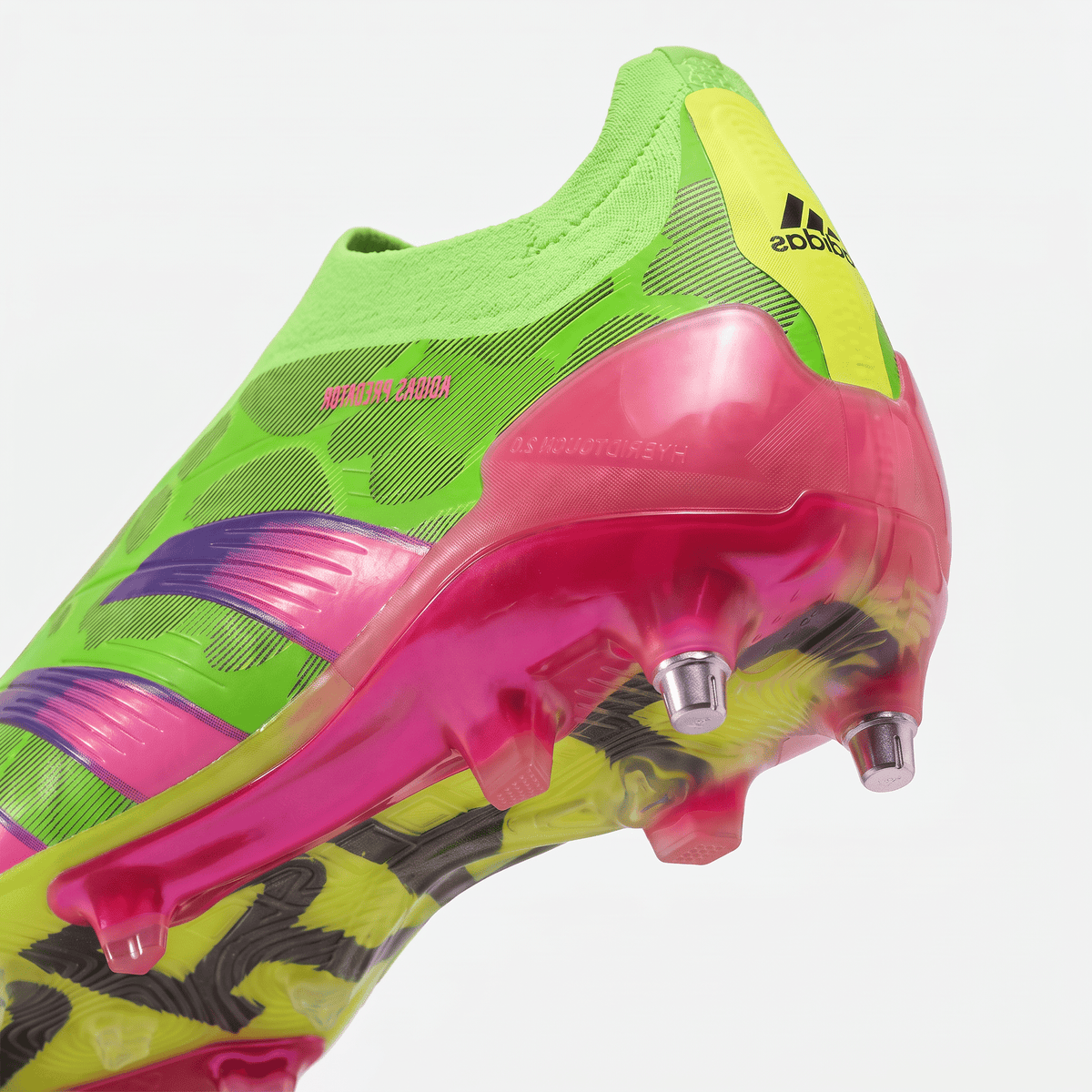 Predator 24 Laceless FG Team Solar Green / Team Shock Pink / Lucid Lemon