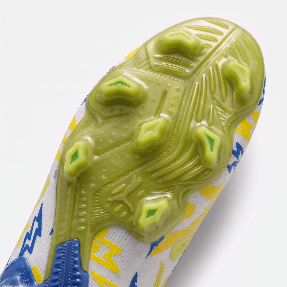 Future 7 Ultimate FG/AG White / Racing Blue / Lemon Meringue / Parakeet Green