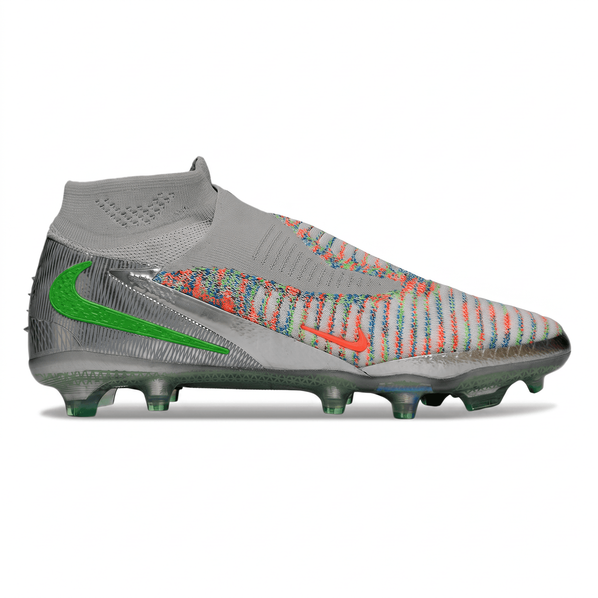 Phantom 6 High FG Metallic Silver / Multi-Color / Green / Crimson