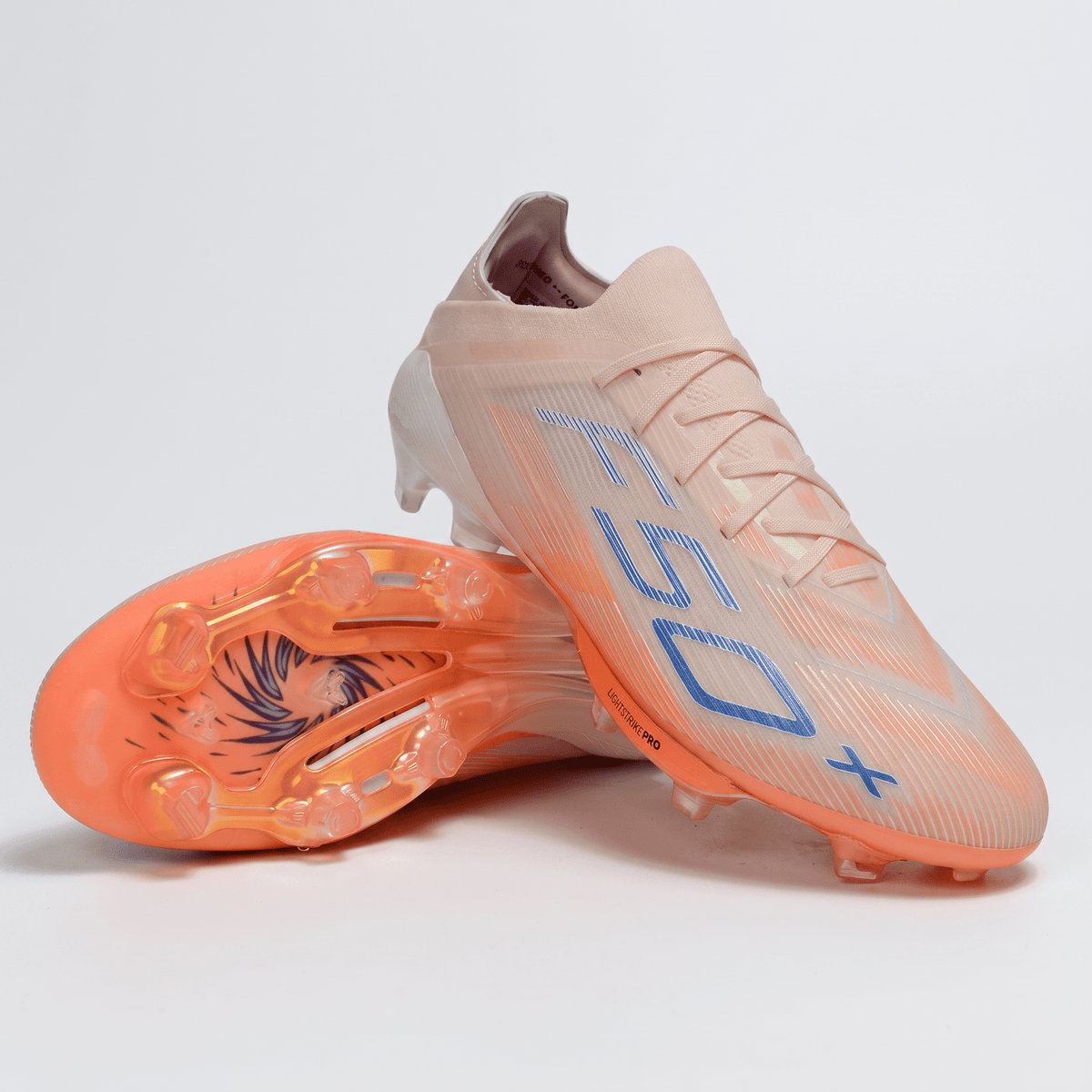 F50 Laced FG Wonder Quartz / Lucid Blue / Solar Orange