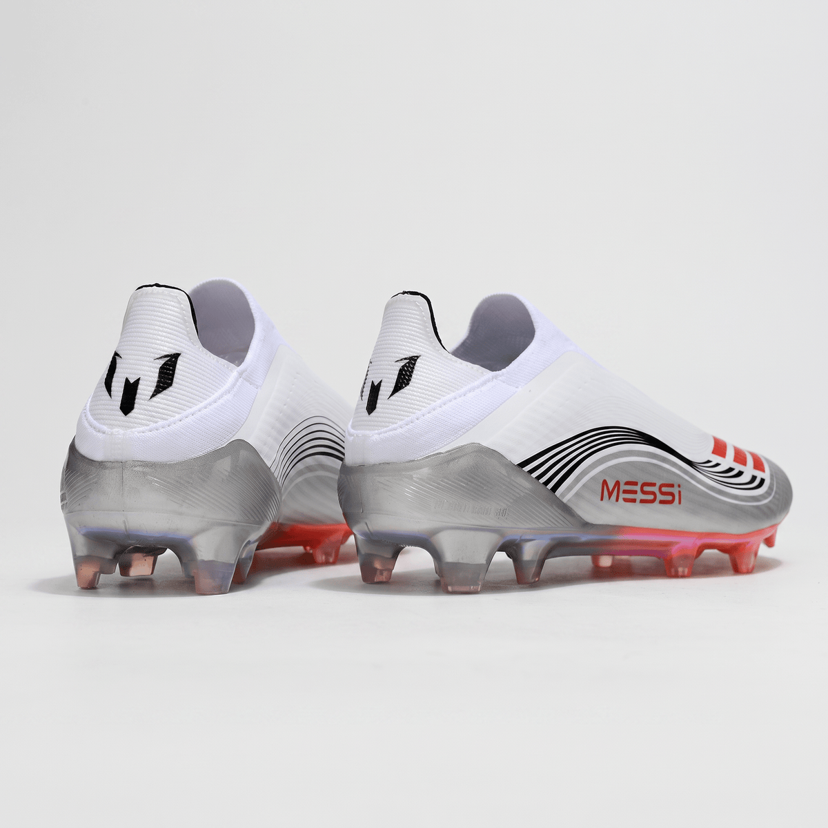 F50+ Laceless FG White / Core Black / Lucid Red / Silver Metallic
