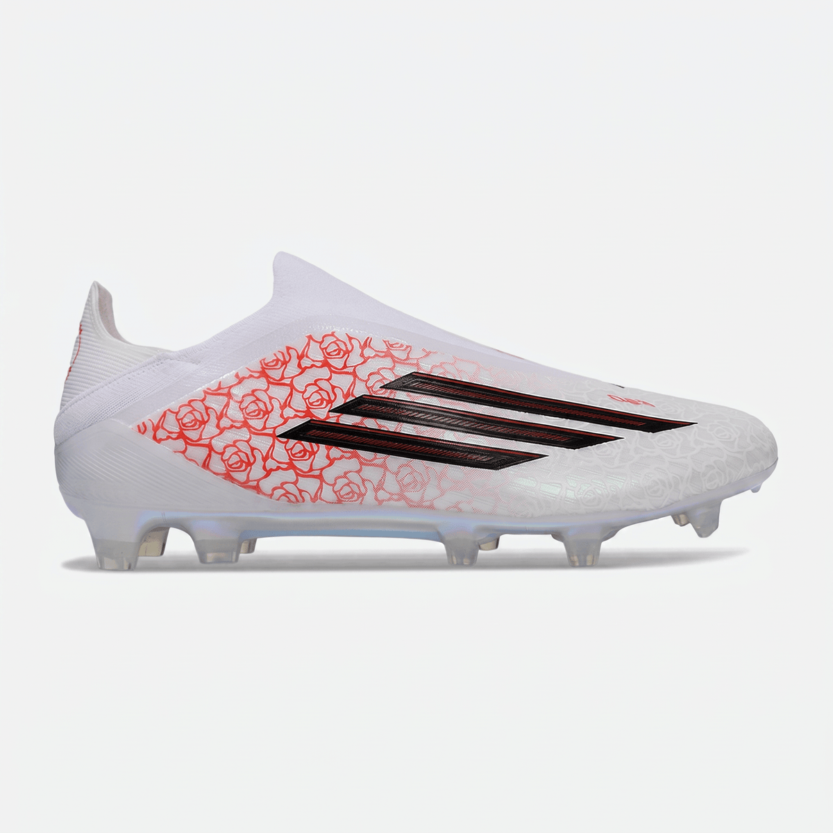 F50+ Laceless FG Footwear White / Core Black / Lucid Red