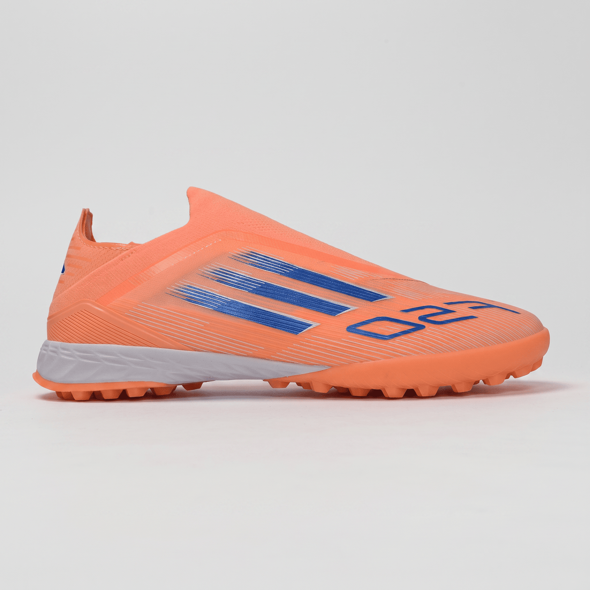 F50 Laceless TF Solar Orange / Lucid Blue / Cloud White