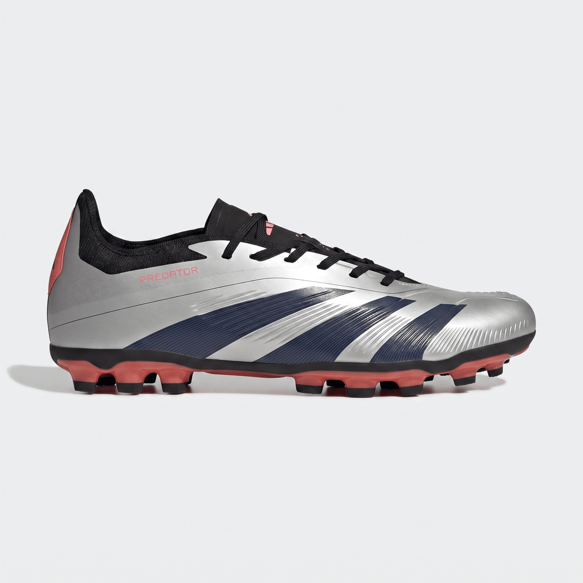 Predator TF Silver Metallic / Core Black / Team Solar Neon Pink