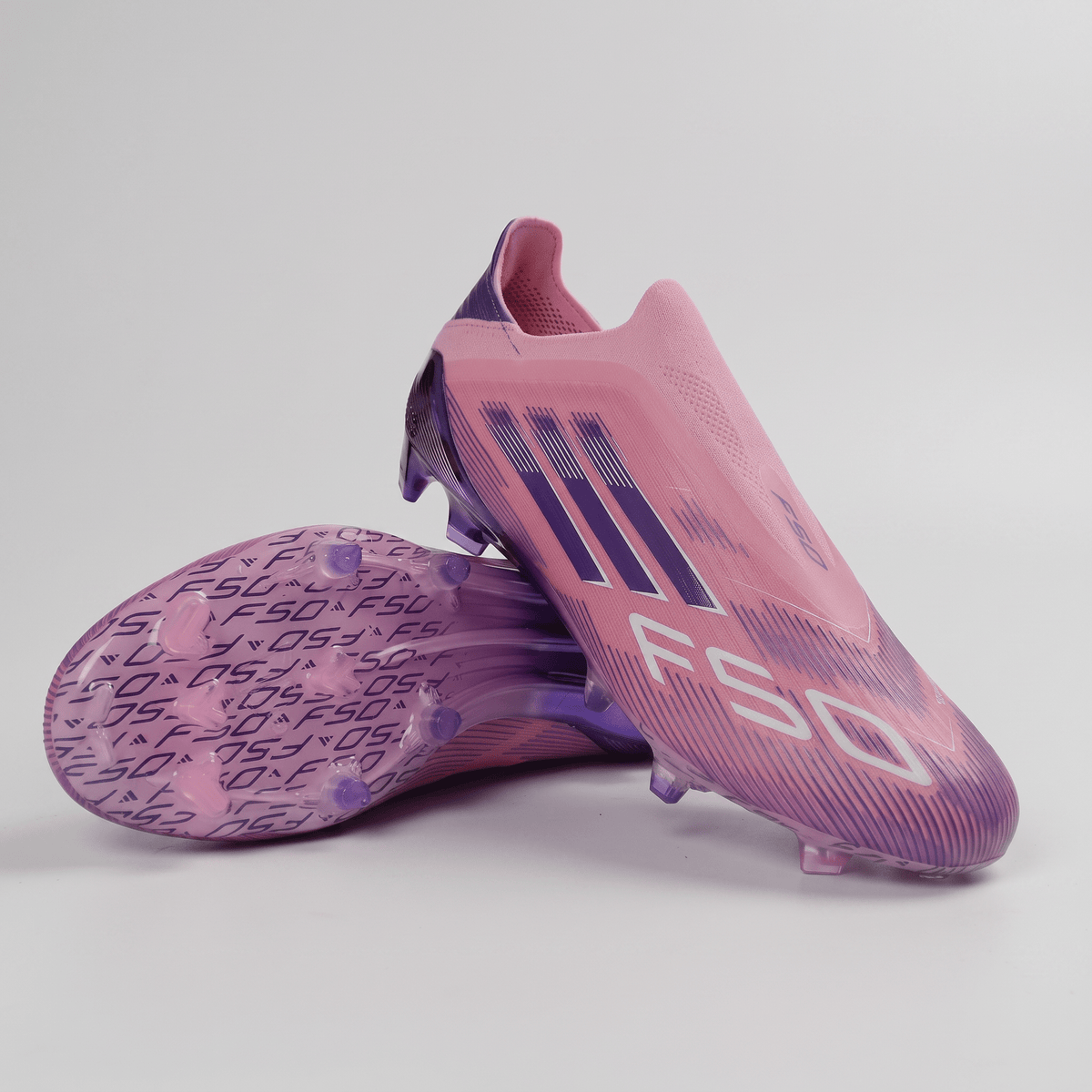 F50+ Laceless FG Pink / Purple Glow / Footwear White
