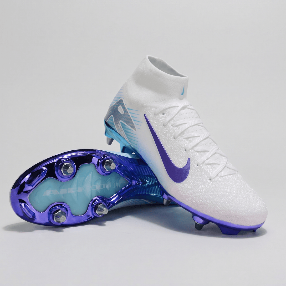 Air Zoom Mercurial Superfly 10 SG Pro White / Purple / Blue