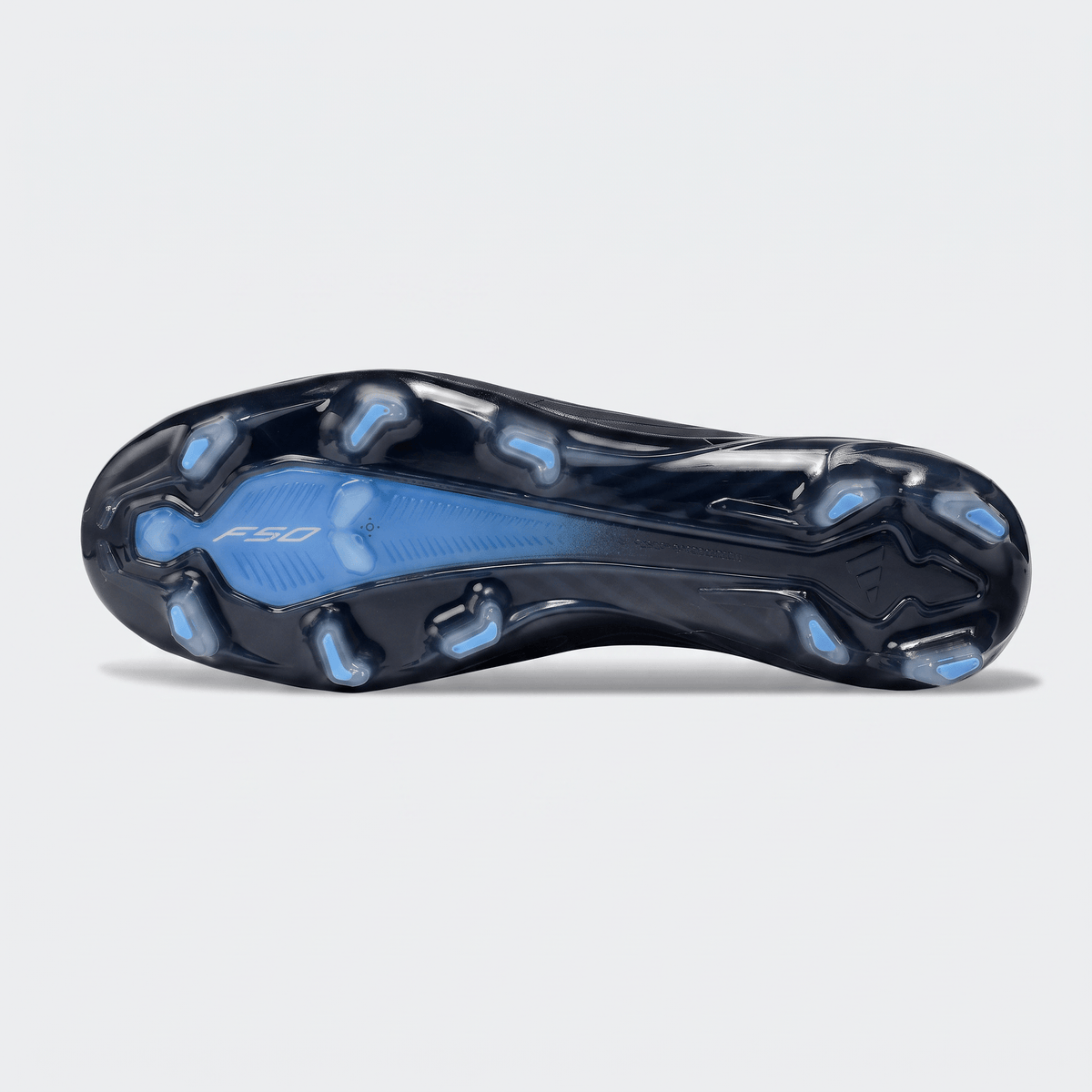 F50+ Laced FG Core Black / Iron Metallic / Lucid Blue