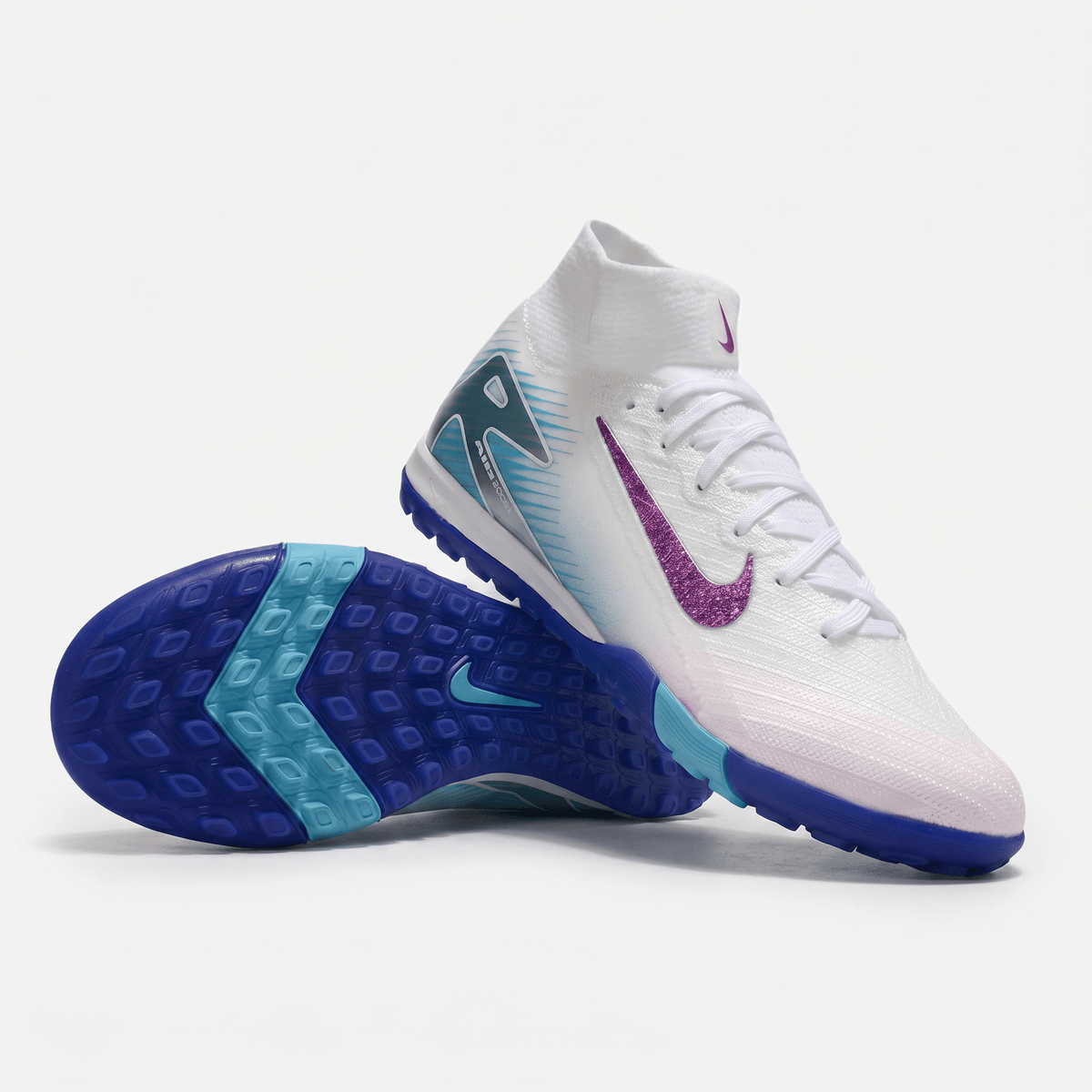 Air Zoom Mercurial Superfly 10 TF White / Purple / Blue