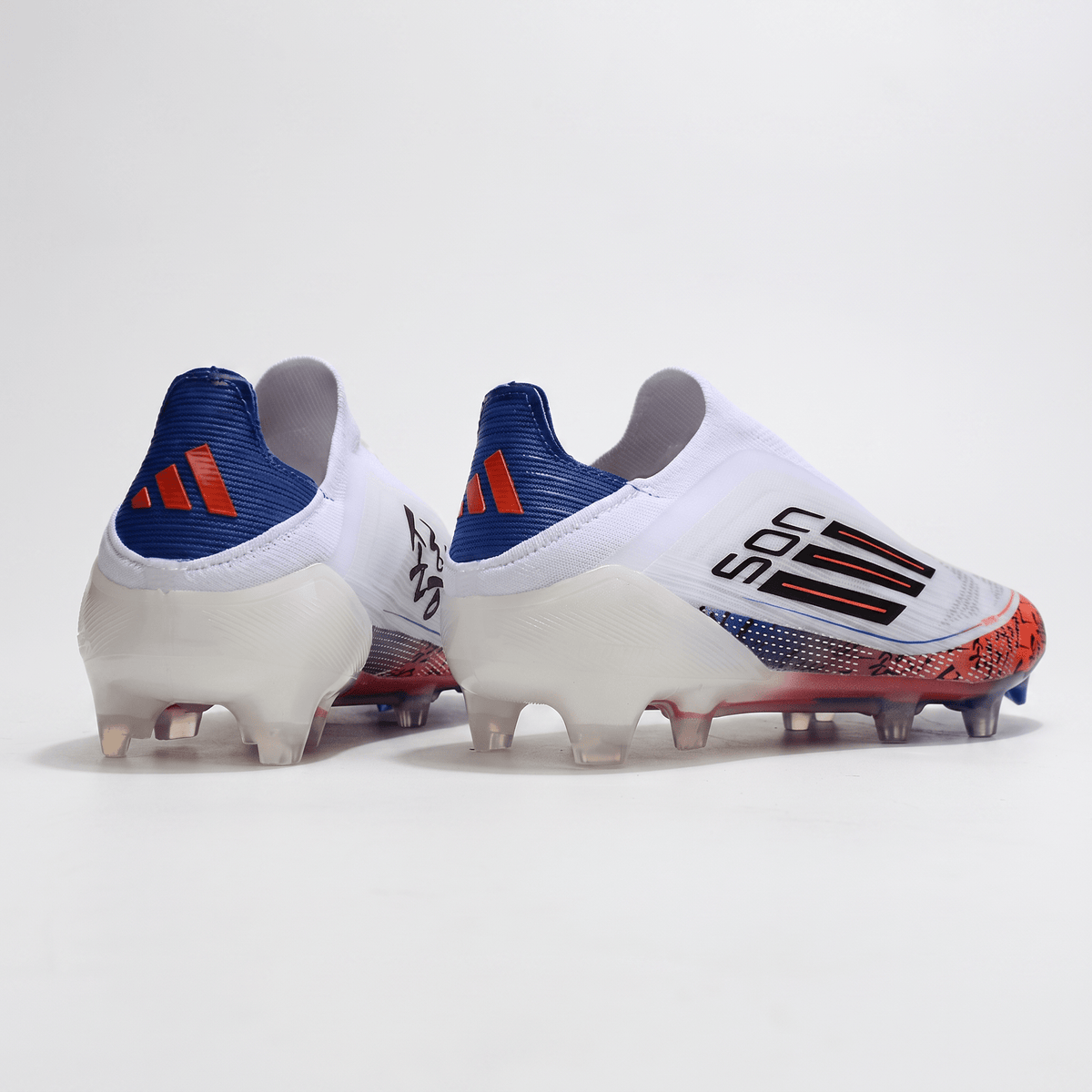 F50 Laceless FG Footwear White / Core Black / Bright Red