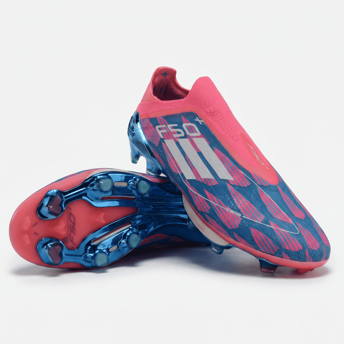 F50 Laceless FG Solar Blue / Cloud White / Solar Pink