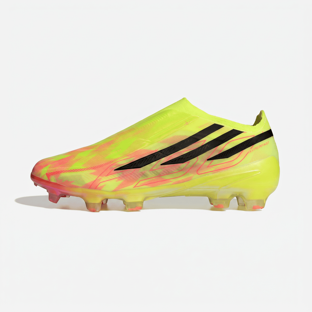 F50 Laced FG Solar Yellow / Core Black / Res Pink