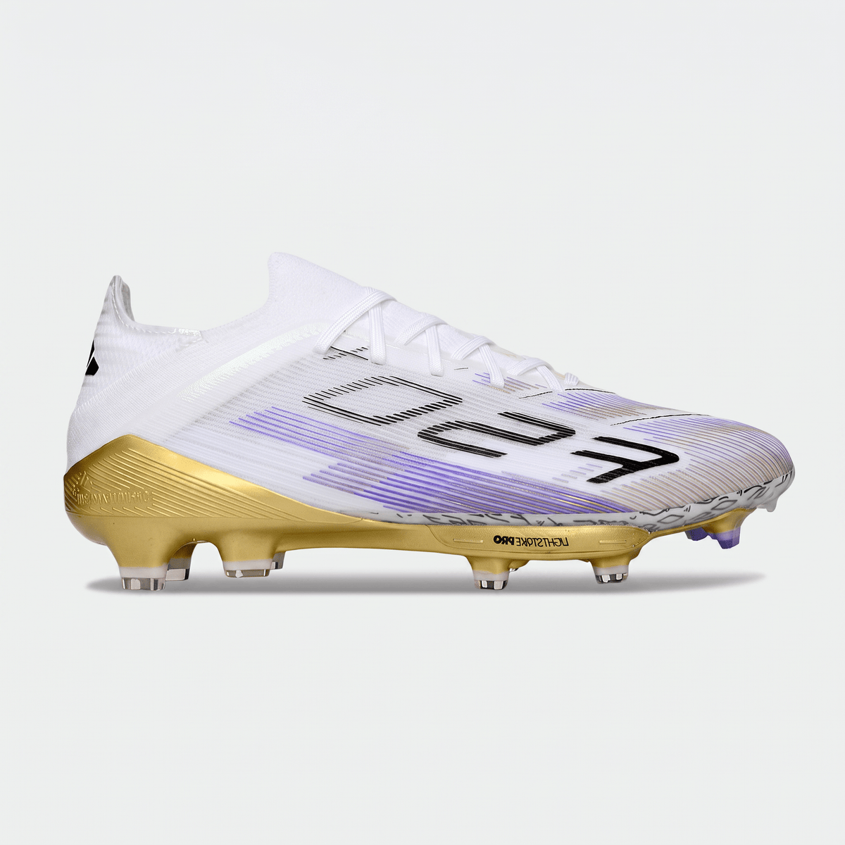 F50+ Laced FG White / Purple Glow / Gold Metallic / Core Black