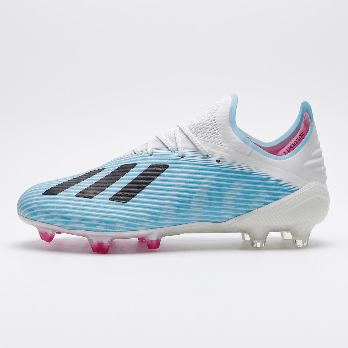 X 19.1 FG Footwear White / Core Black / Cyan