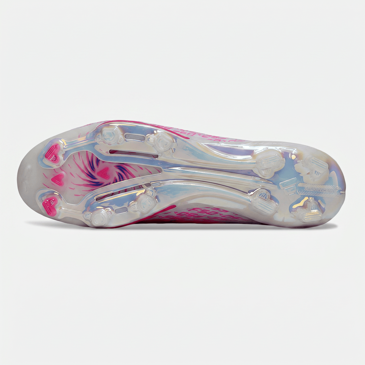 F50 LL Laceless White / Lucid Pink / Blue / Bright Red