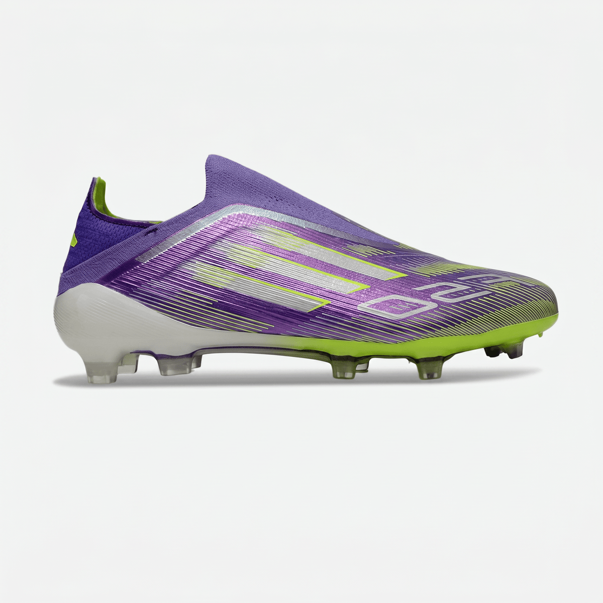 F50 Laceless FG Purple Rush / Cloud White / Lucid Lemon
