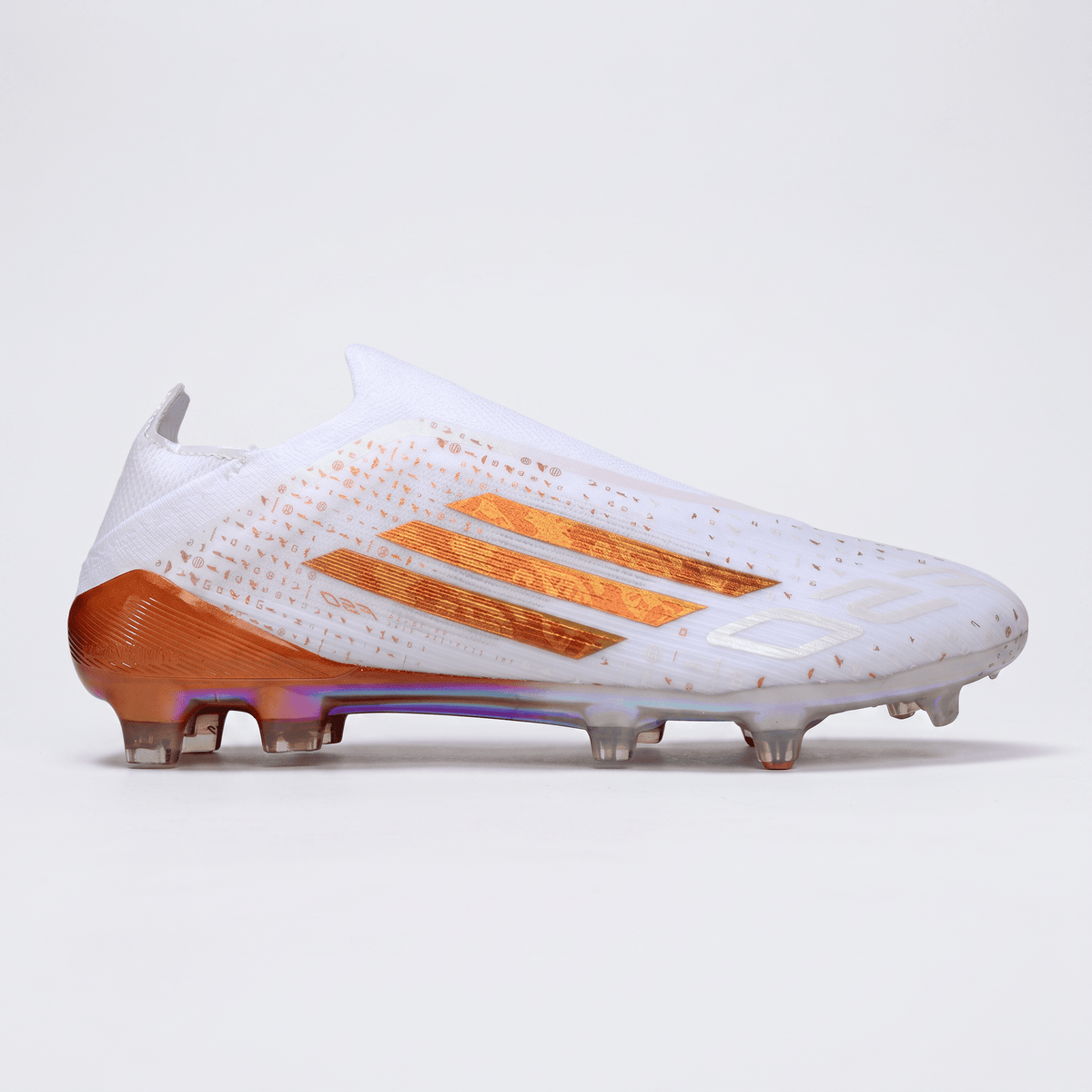 F50+ Laceless FG White / Gold Metallic / Core Black