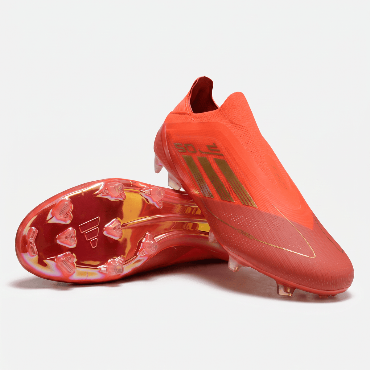 F50 Laceless FG Solar Red / Gold Metallic / Bright Red