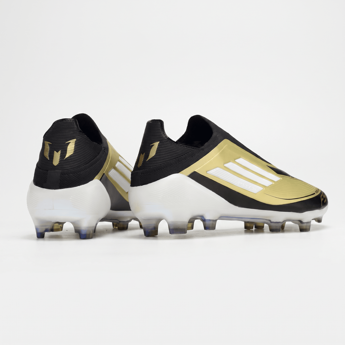 F50 Laceless FG Gold Metallic / Footwear White / Core Black