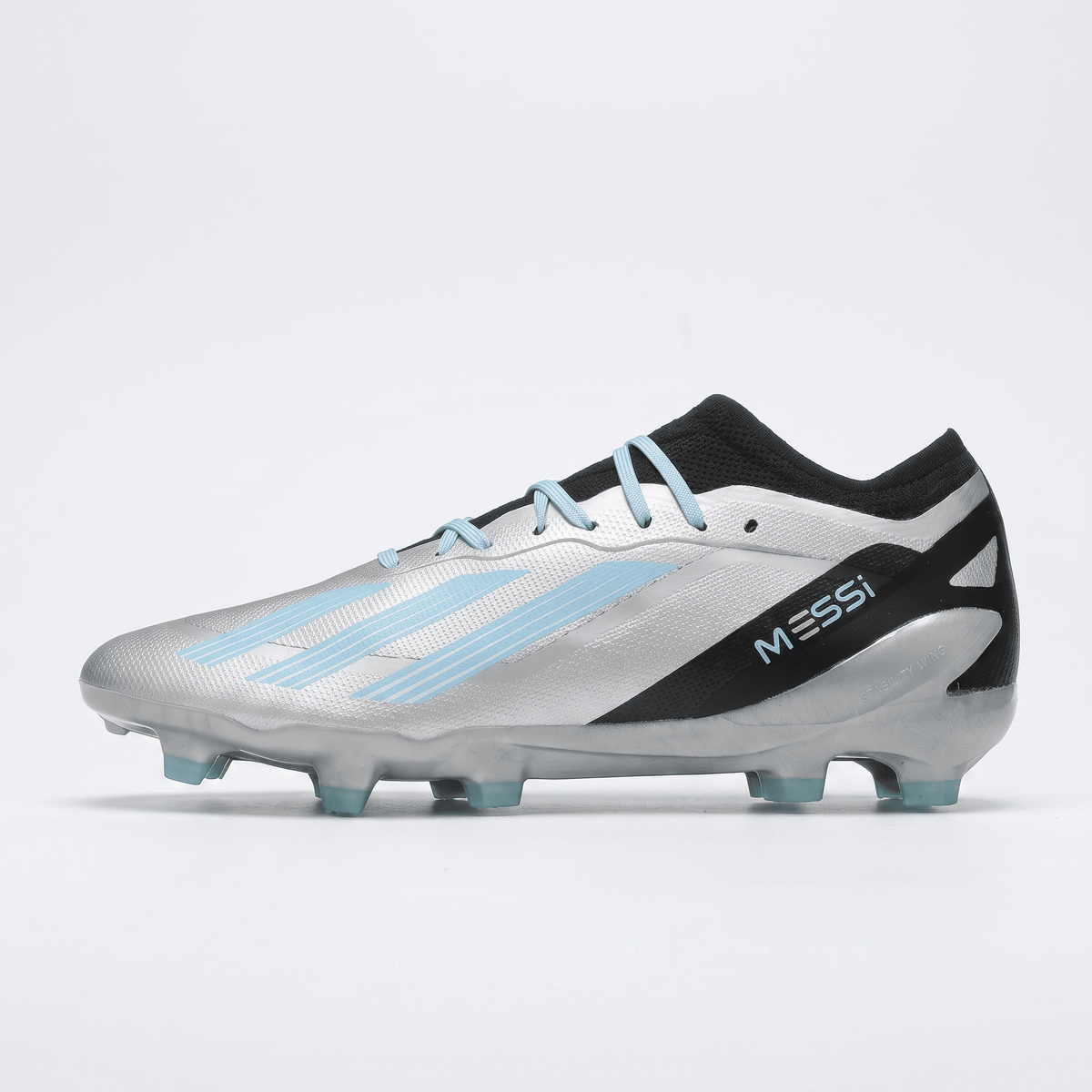 X Crazyfast FG Metallic Silver / Core Black / Bliss Blue