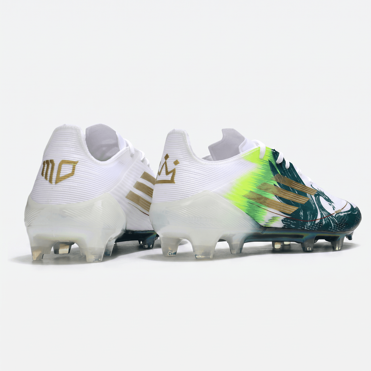 F50 Hyperfast FG Cloud White / Green / Gold Metallic