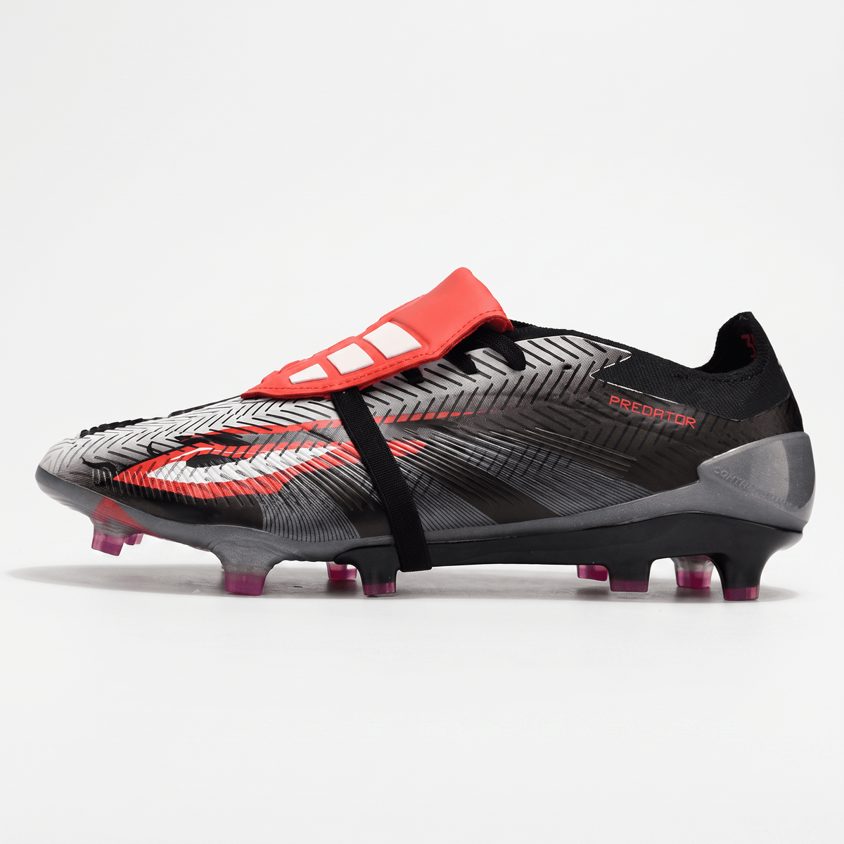 Predator Fold-Over Tongue FG Core Black / Grey / Lucid Red