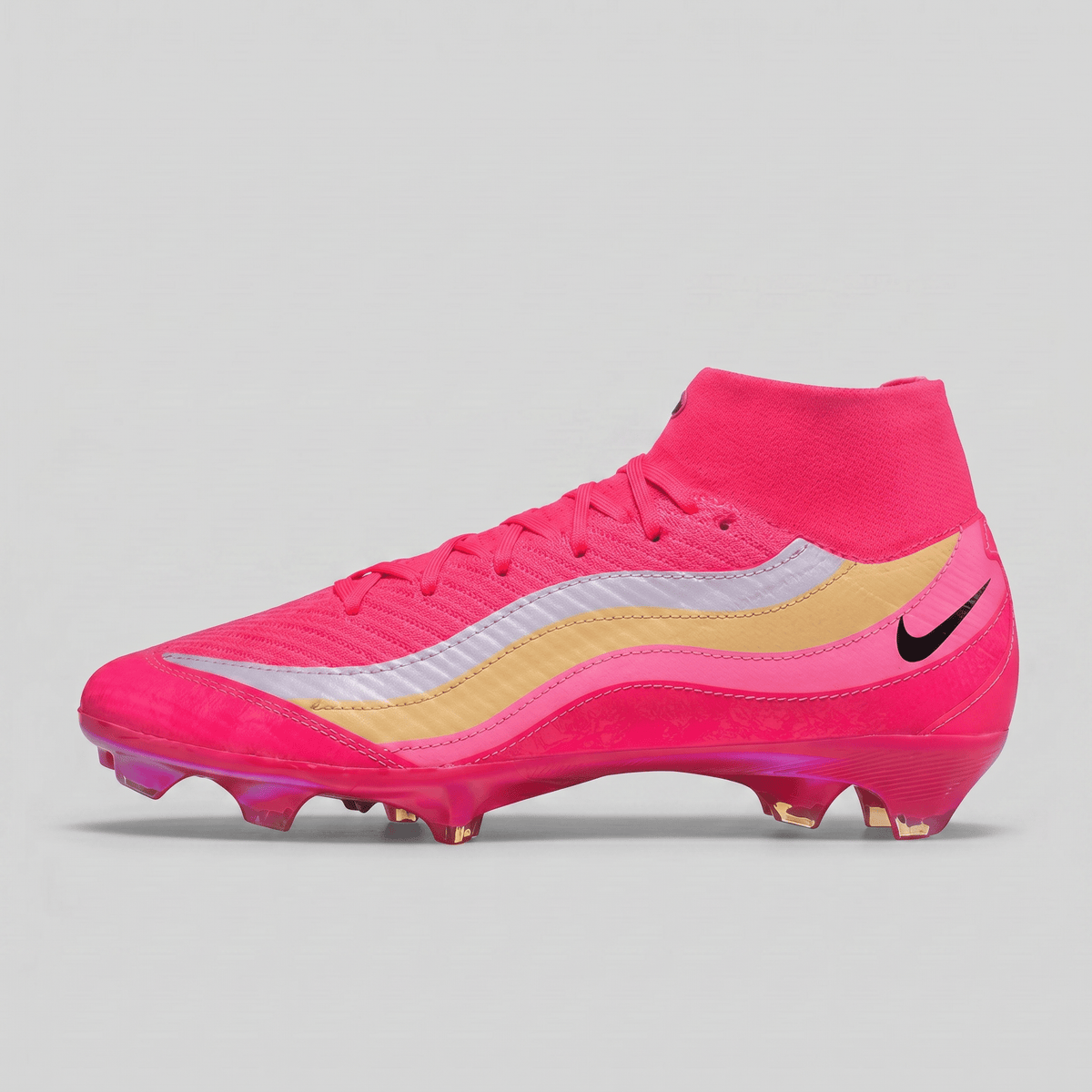 Air Zoom Mercurial Superfly 10 FG Pink / Chrome / Black