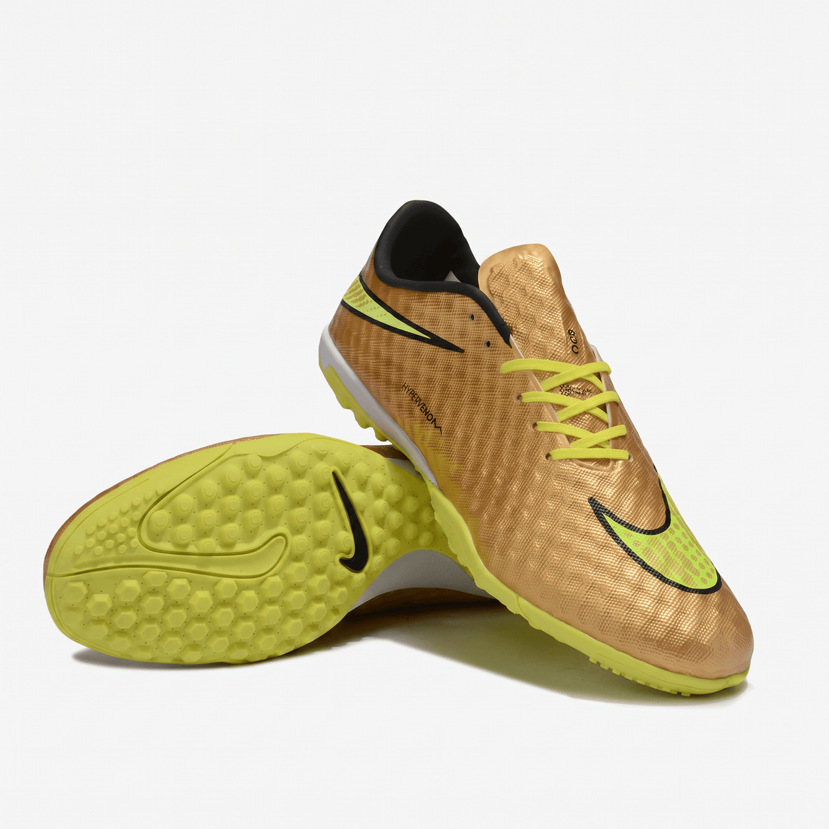 Hypervenom Phelon TF Metallic Gold Coin / Black / Volt
