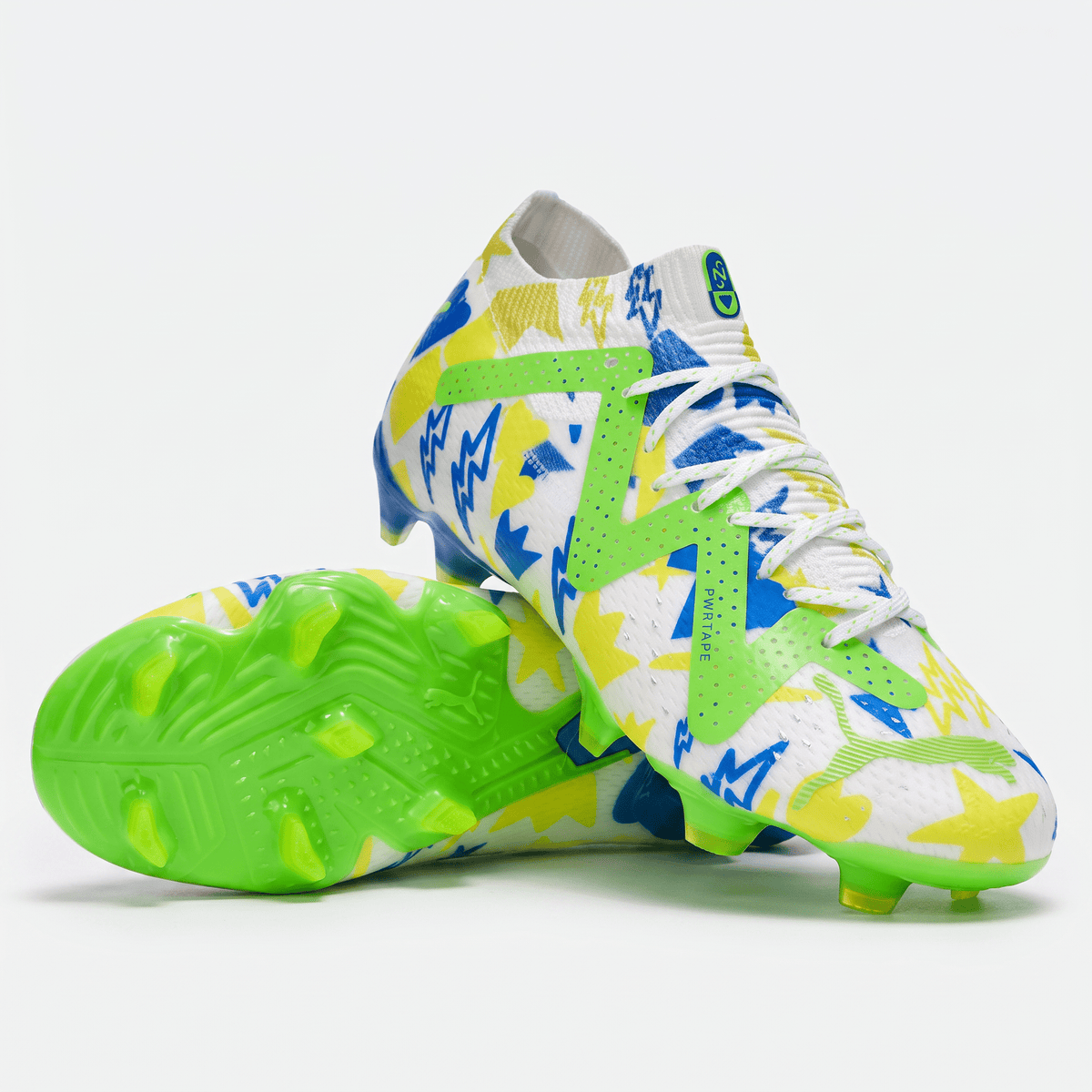 Future Ultimate FG/AG White / Racing Blue / Lemon Meringue / Parakeet Green