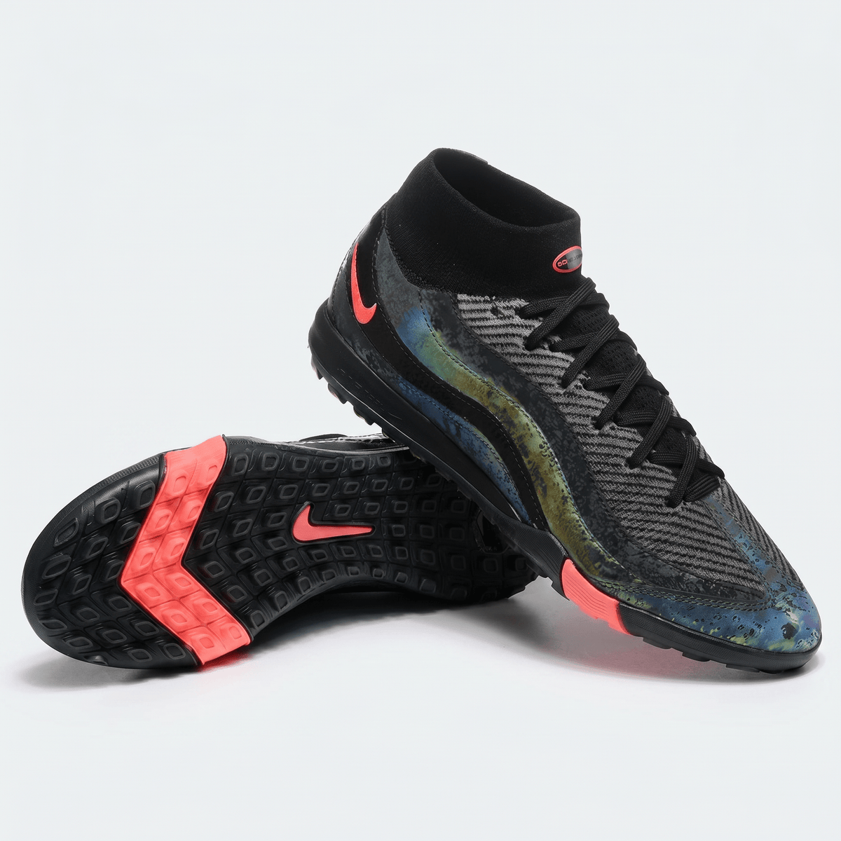 Air Zoom Mercurial Superfly 10 TF Black / Deep Jungle / Hyper Crimson