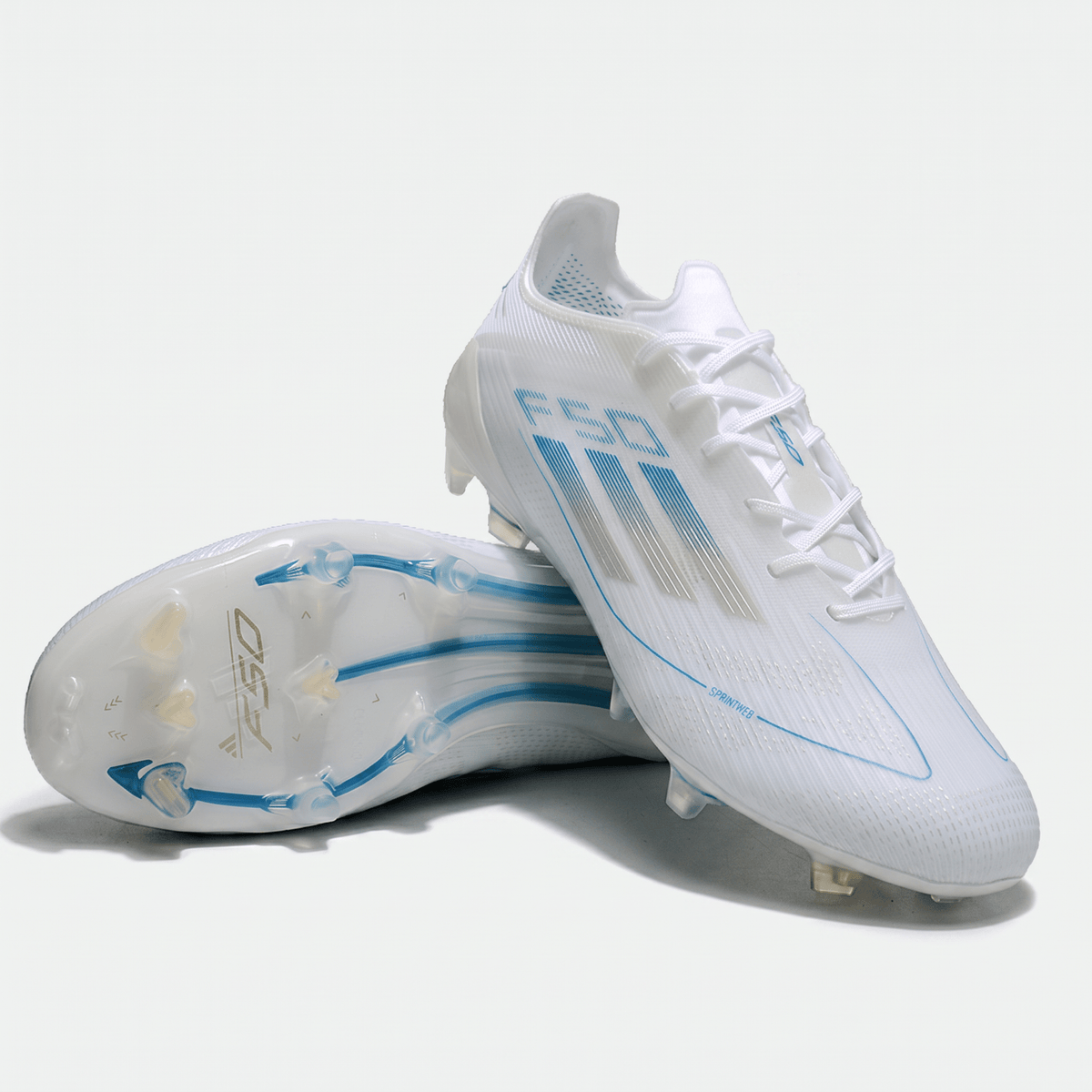 F50 FG Footwear White / Silver Metallic / Bright Royal