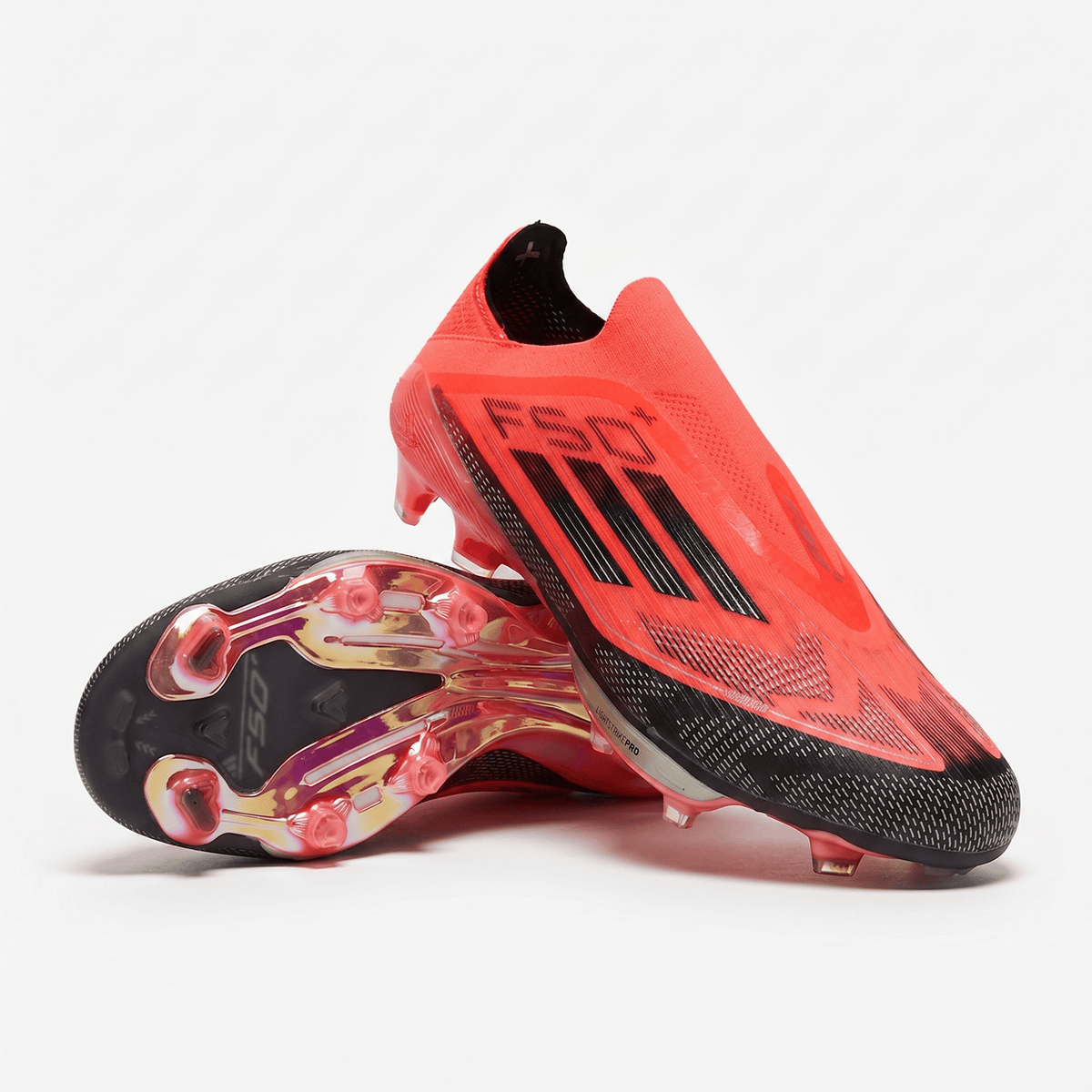 F50 Laceless FG Lucid Red / Core Black / Lucid Blue