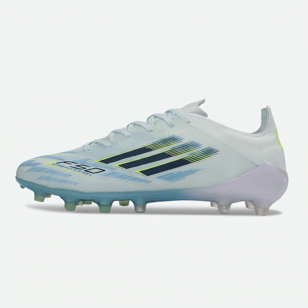 F50 Hyperfast Pro FG Cloud White / Lucid Blue / Solar Yellow