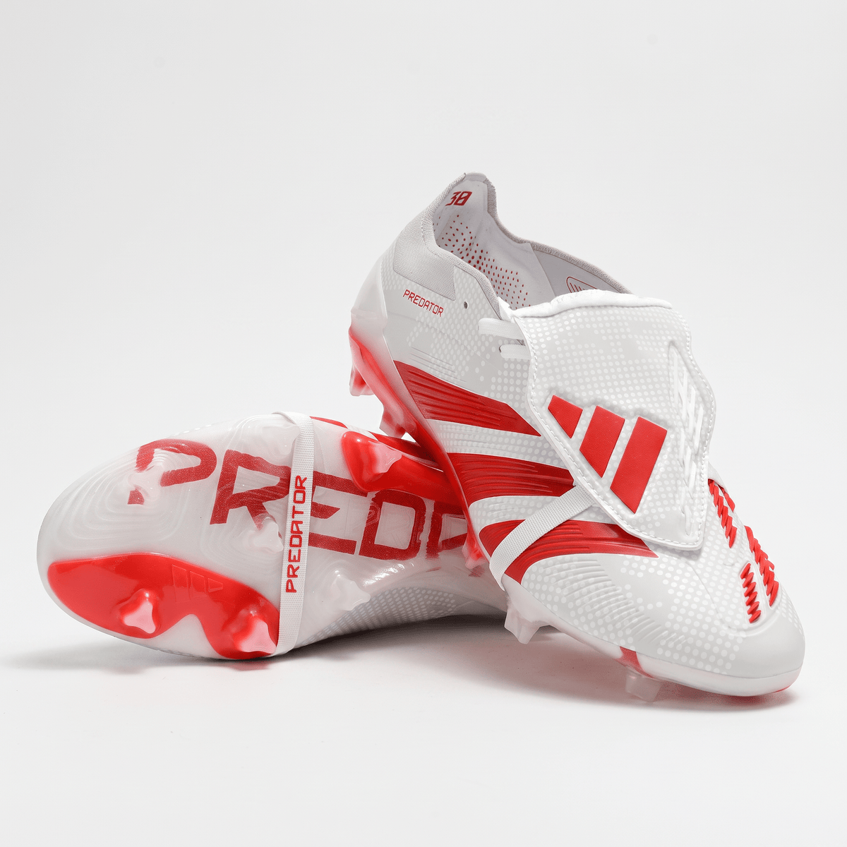 Predator Fold-Over Tongue FG Footwear White / Black / Solar Red