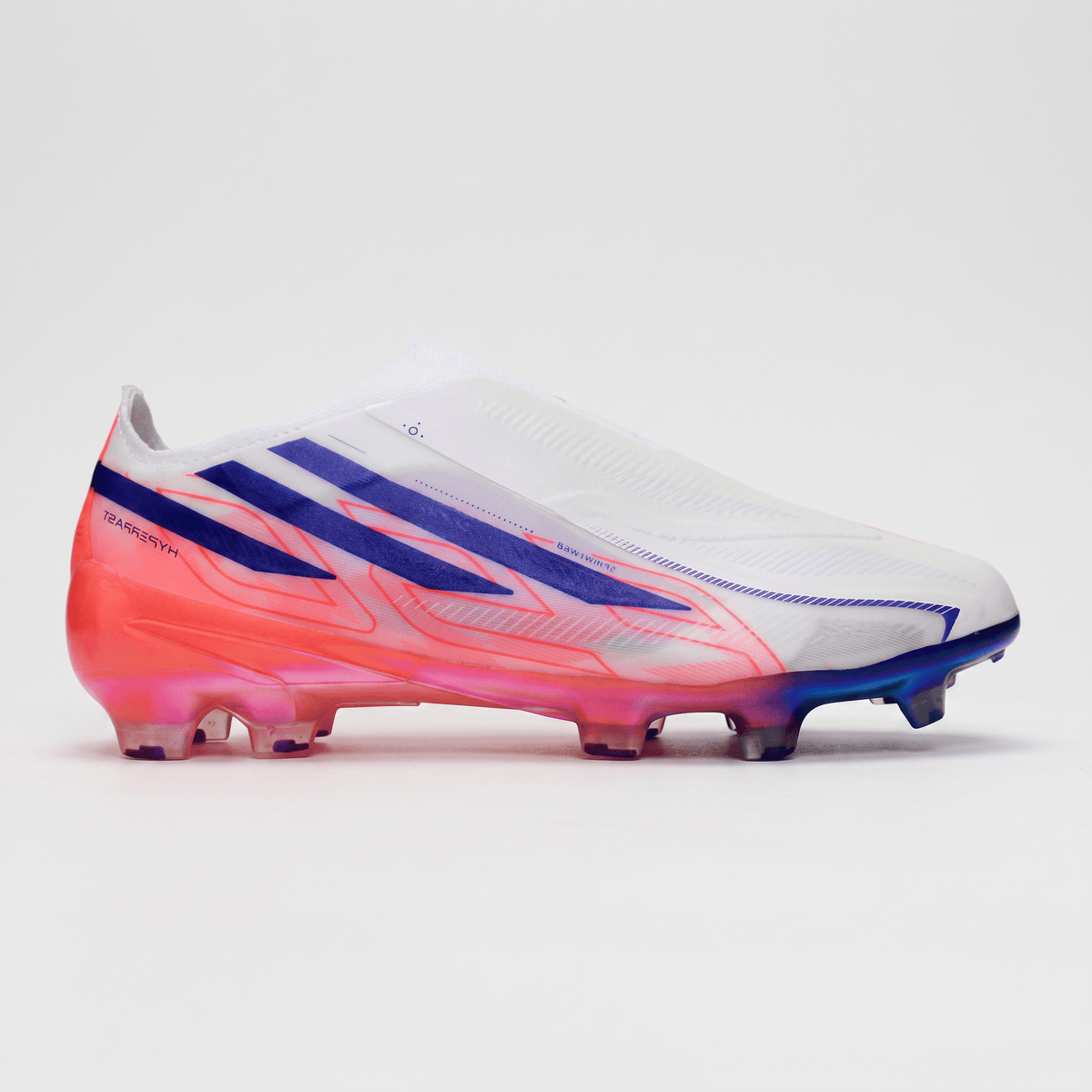 F50 Laced FG Footwear White / Lucid Blue / Solar Red