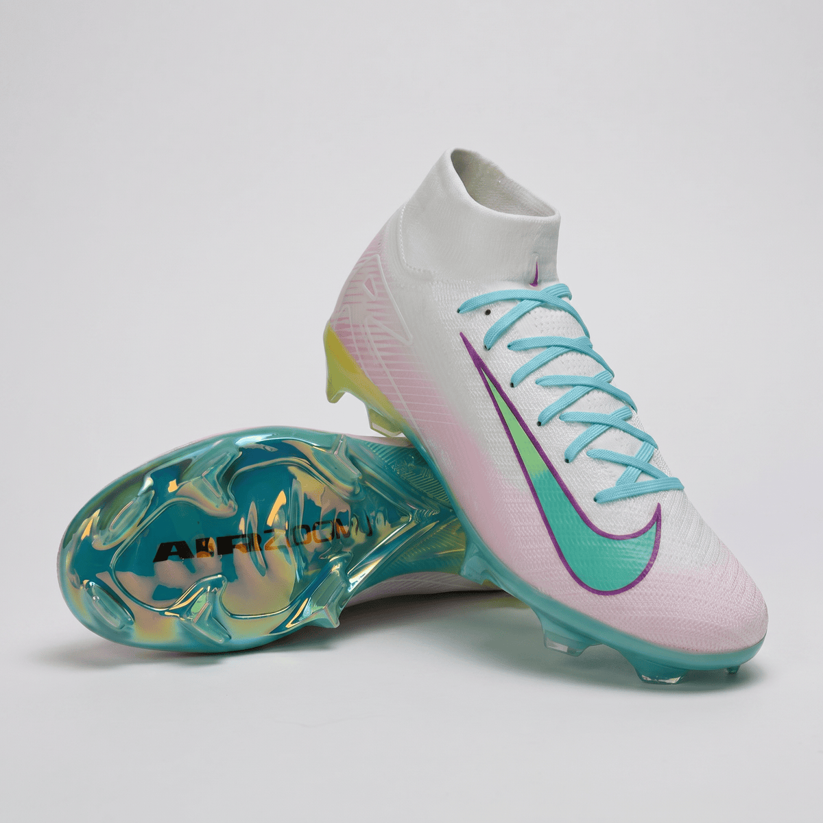 Air Zoom Mercurial Superfly 10 FG White / Aqua / Purple
