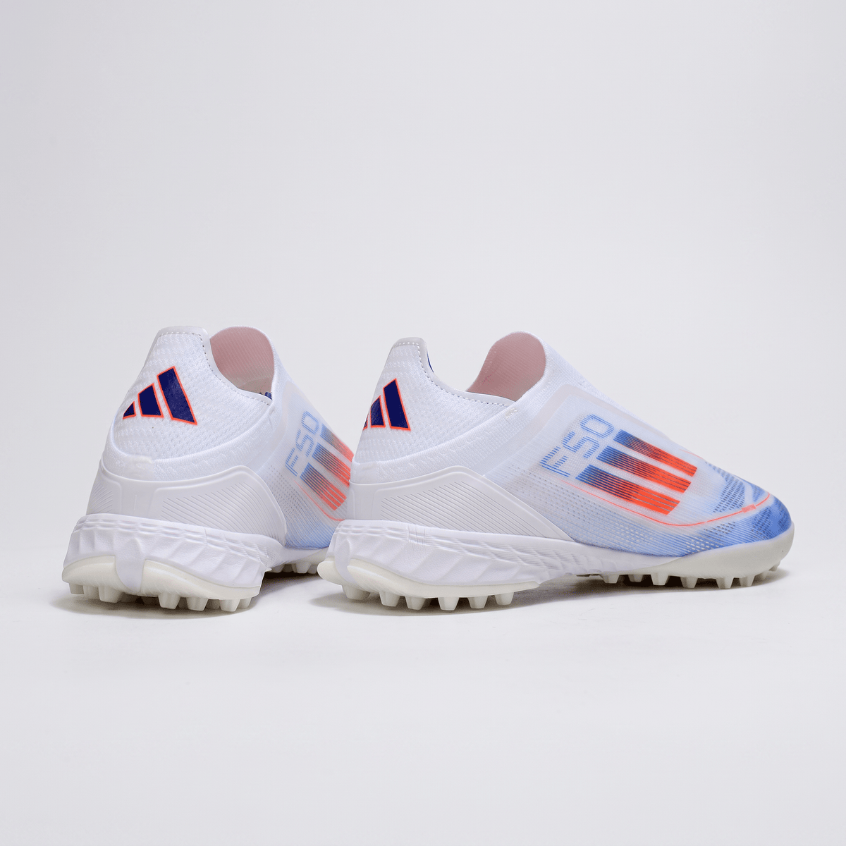 F50 Laceless TF Footwear White / Solar Red / Lucid Blue