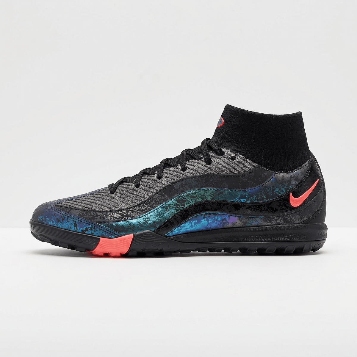 Air Zoom Mercurial Superfly 10 TF Black / Deep Jungle / Hyper Crimson