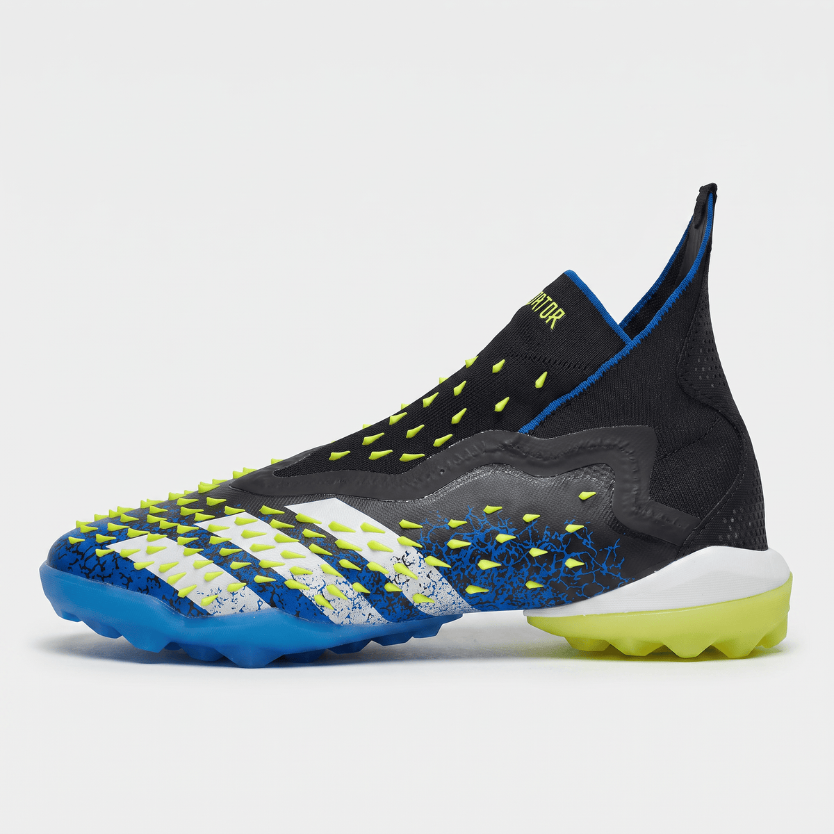 Predator Freak+ TF Core Black / Cloud White / Team Royal Blue / Solar Yellow