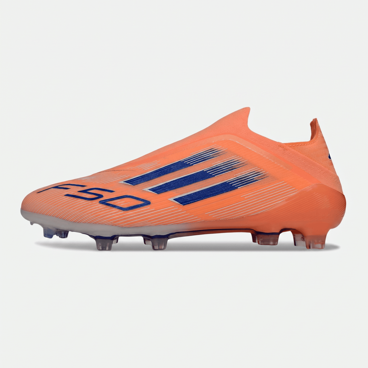F50 Laceless FG Beam Orange / Lucid Blue / Cloud White