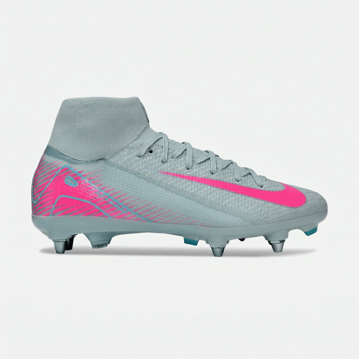 Air Zoom Mercurial Superfly 10 SG Pro Wolf Grey / Pink