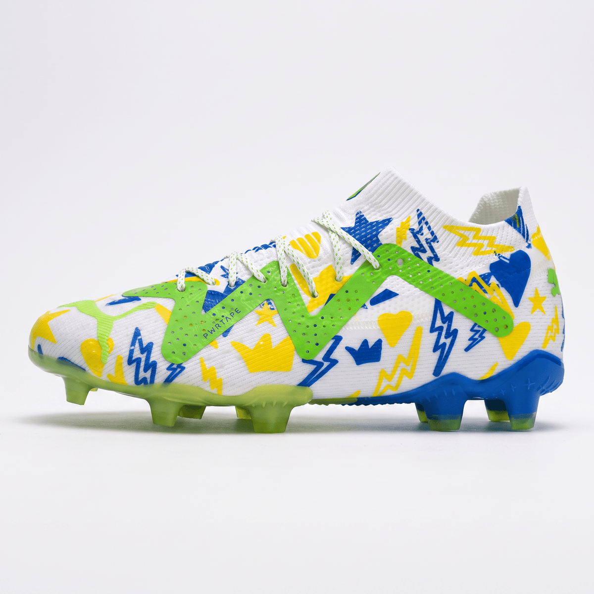 Future Ultimate NJR FG/AG White / Racing Blue / Lemon Meringue / Parakeet Green