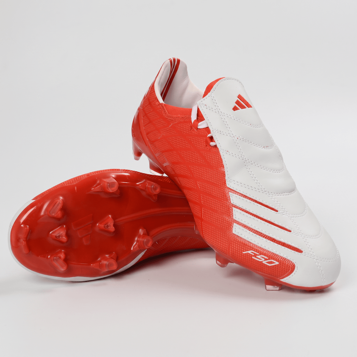 F50+ Laceless FG Lucid Red / Footwear White / Core Black